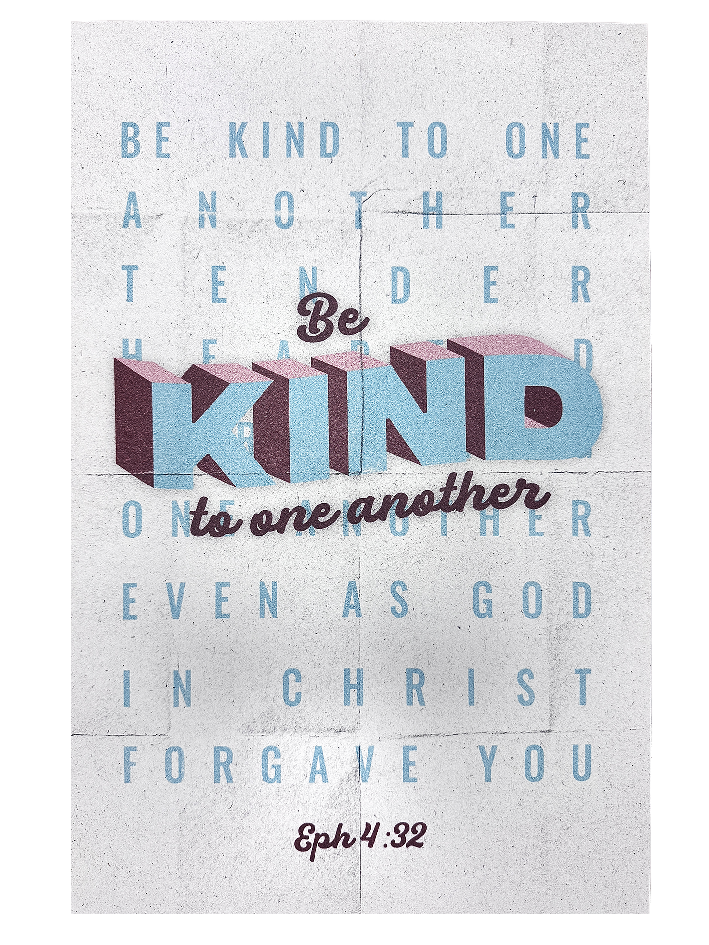11x17 Poster - Ephesians 4:32 (White)