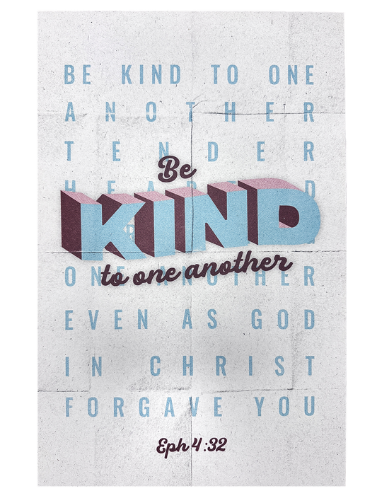 11x17 Poster - Ephesians 4:32 (White)