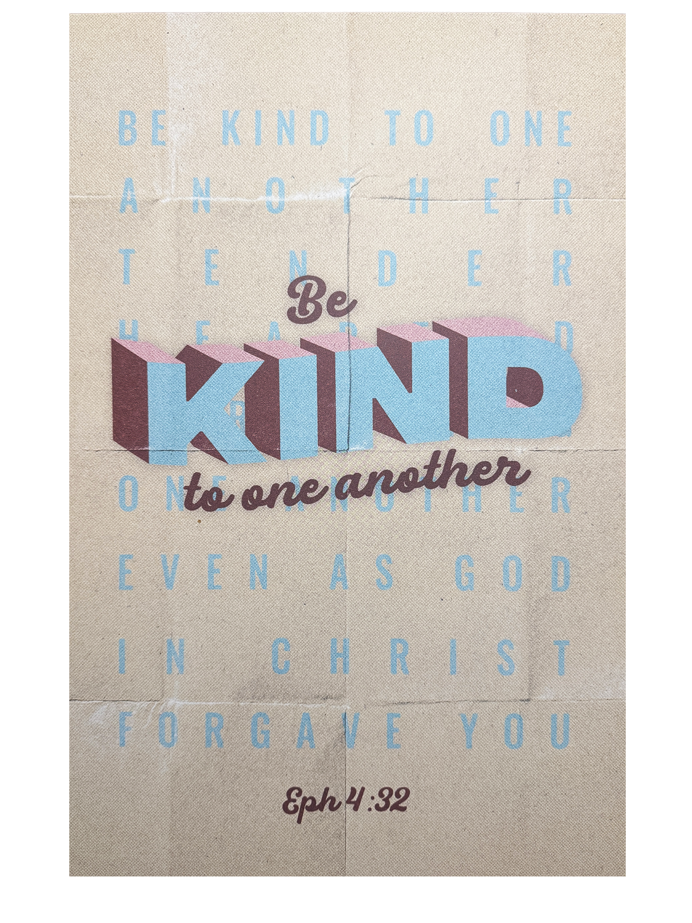 11x17 Poster - Ephesians 4:32 (Orange/Beige)