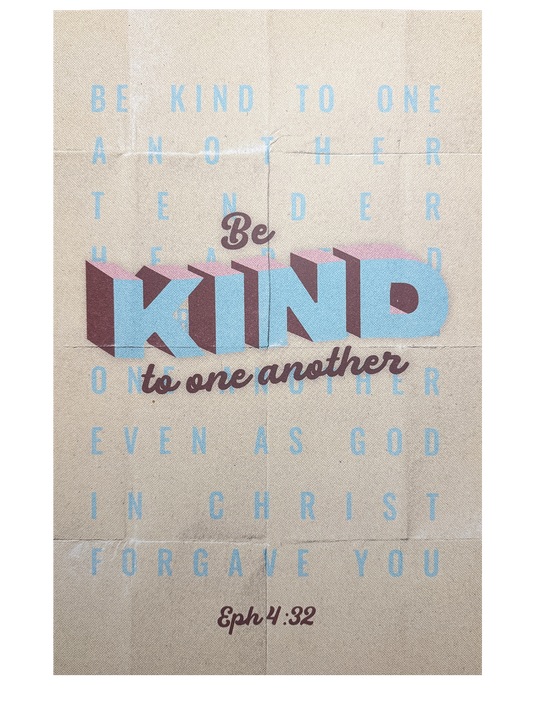 11x17 Poster - Ephesians 4:32 (Orange/Beige)